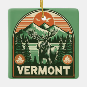 Vermont Ceramic Ornament