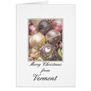 Vermont Christmas Card, state specific