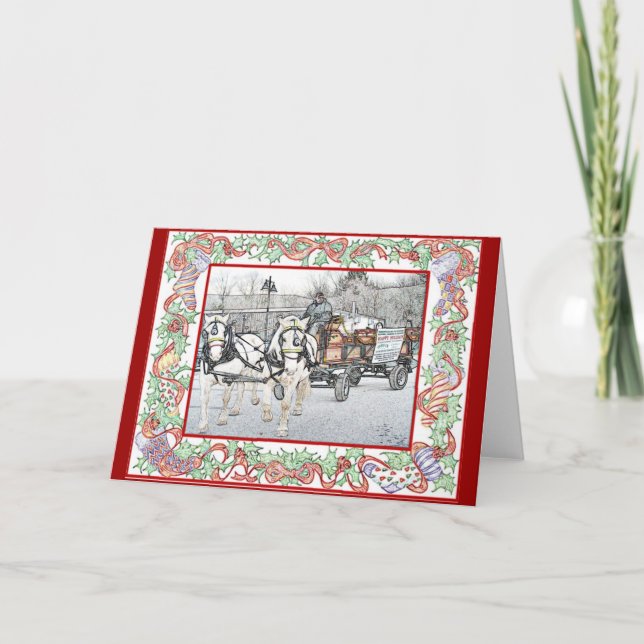 Vermont Christmas Rides Card (Front)