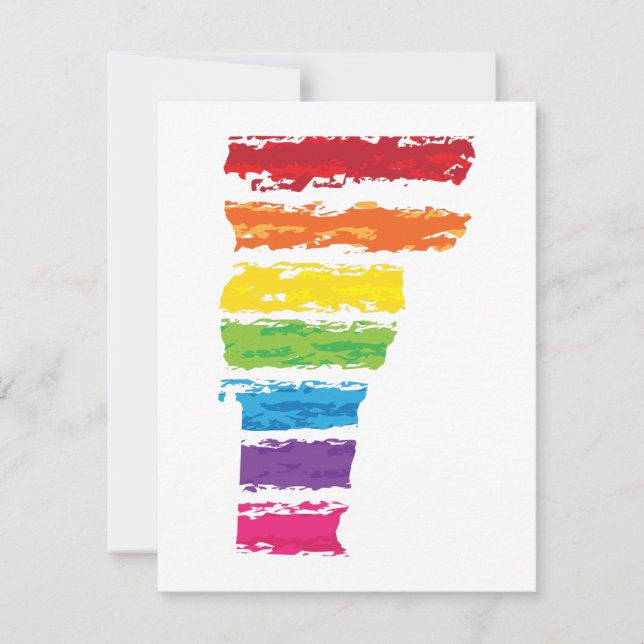 vermont colour strokes invitation (Front)