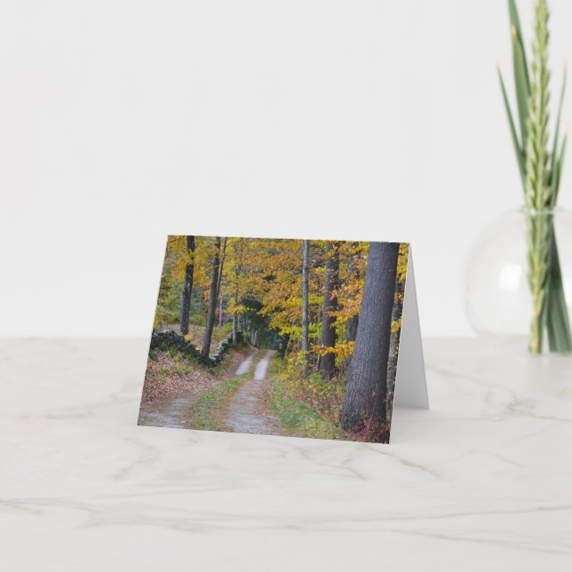 Vermont Country Path Note Card (Front)