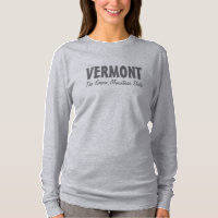 VERMONT custom text clothing