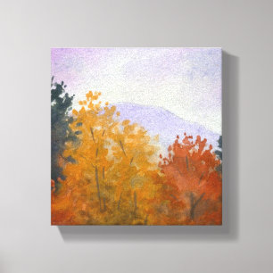 Vermont Fall Foliage Landscape Canvas Print