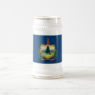 VERMONT FLAG BEER STEIN