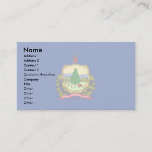 Vermont Flag Business Card