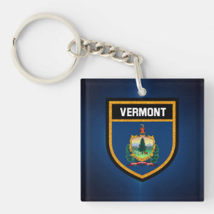 Vermont Flag Keychain