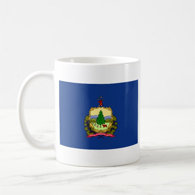 Vermont Flag + Map Mug (Left)
