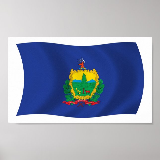 Vermont Flag Poster Print (Front)