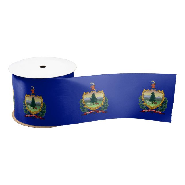 Vermont flag satin ribbon (Spool)