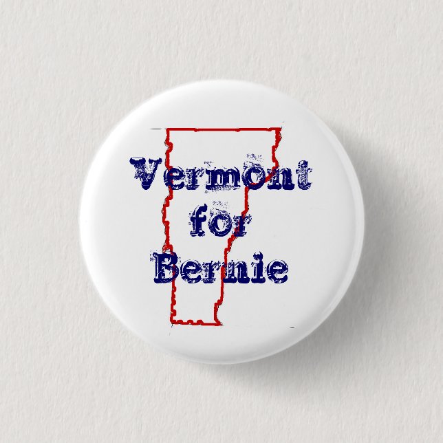 Vermont for Bernie 1 Inch Round Button (Front)