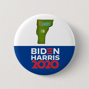 Vermont for Biden Harris 2020 2 Inch Round Button