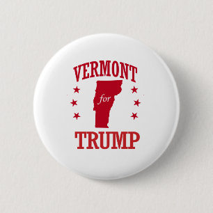VERMONT FOR DONALD TRUMP 2 INCH ROUND BUTTON