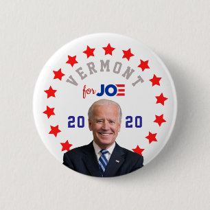 VERMONT for Joe Biden Presidential Election 2020 2 Inch Round Button