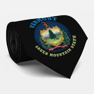 VERMONT GREEN MOUNTAIN STATE FLAG TIE