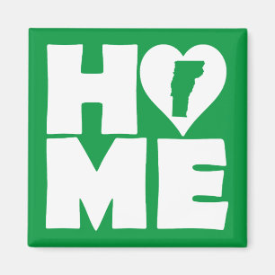 Vermont Home Heart State Fridge Magnet
