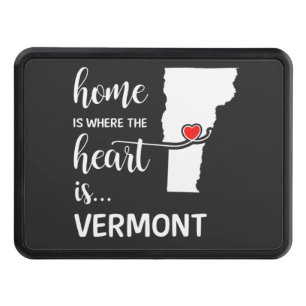 Vermont home is where the heart is trailer hitch cover
