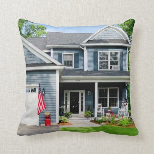 Vermont House Throw Pillow