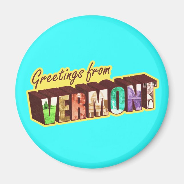 Vermont` Magnet (Front)
