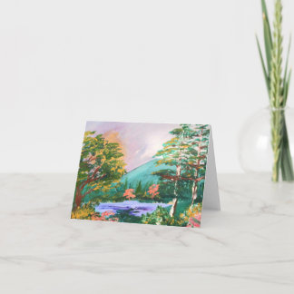 Vermont Mountain Lake Note Card
