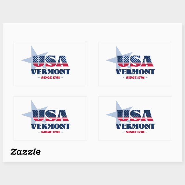 Vermont My Home State Sticker (Sheet)