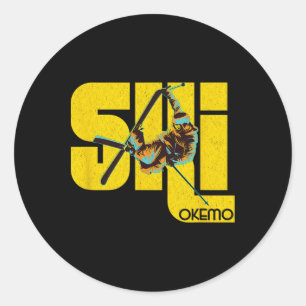 Vermont Okemo Mountain Ski  Classic Round Sticker