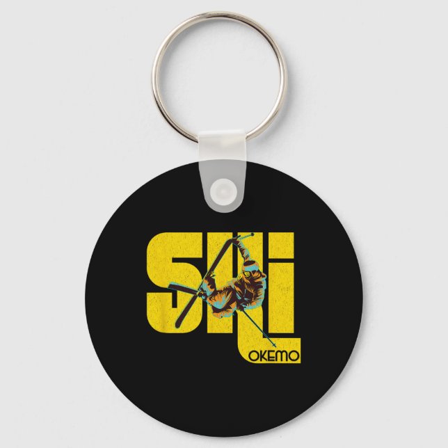 Vermont Okemo Mountain Ski  Keychain (Front)