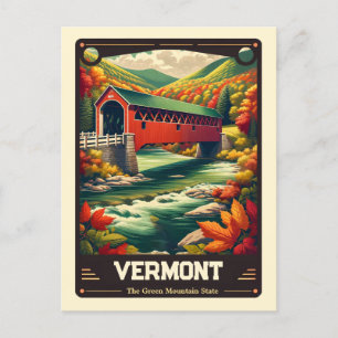 Vermont Patriotic Spirit Vintage Postcard