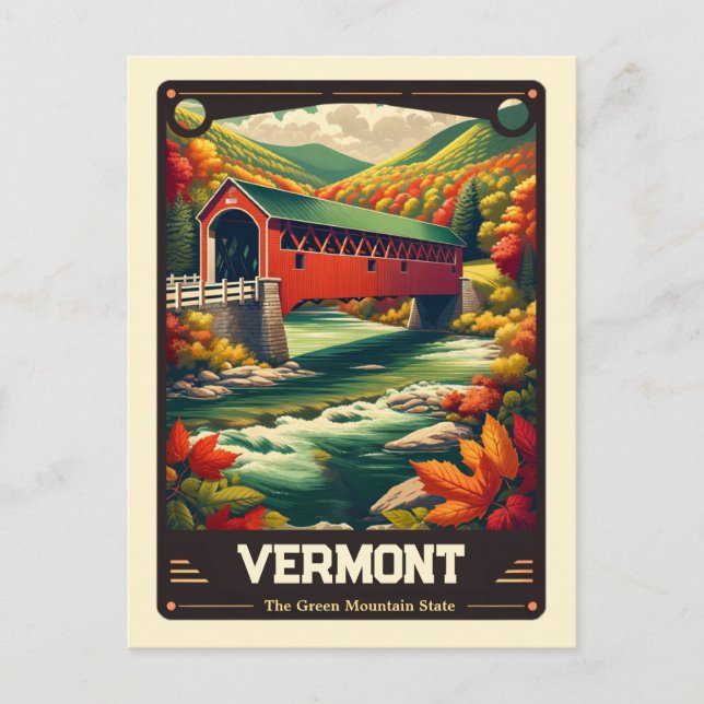 Vermont | Patriotic Spirit Vintage Postcard (Front)