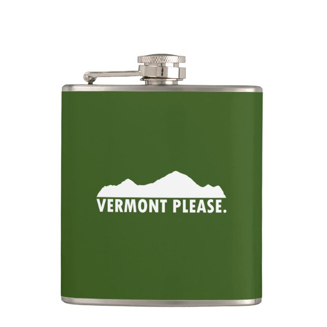 Vermont Please Hip Flask (Front)