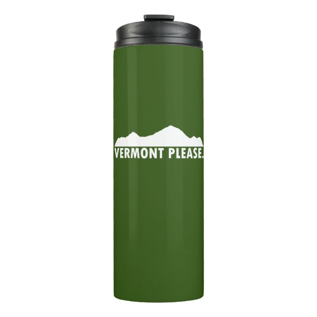 Vermont Please Thermal Tumbler (Front)