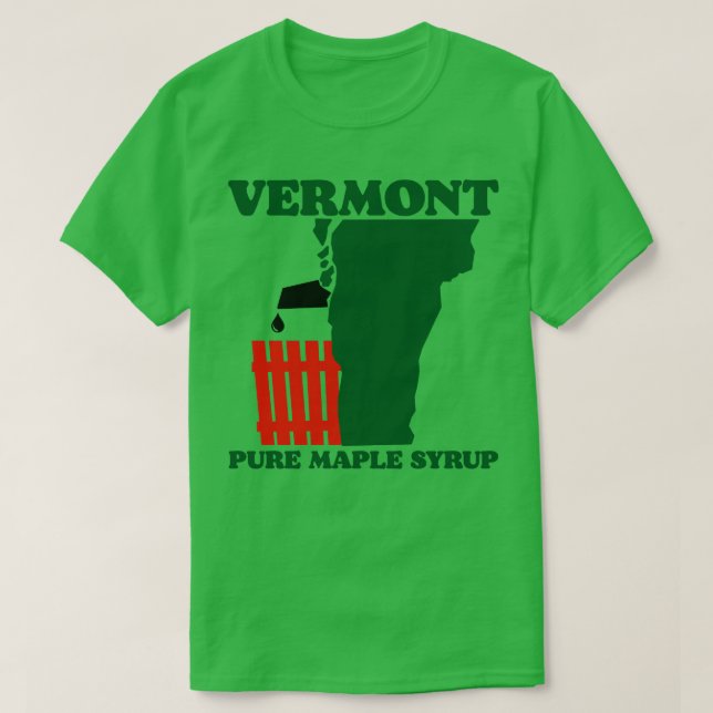 Vermont Pure Maple Syrup T-Shirt (Design Front)