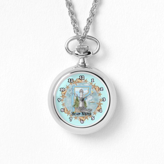 Vermont Shells Lighthouse  Watch (Front)
