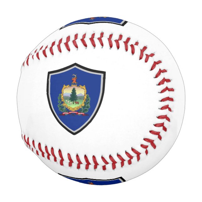 Vermont shield flag baseball (Front Right)