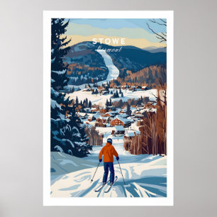 Vermont Ski Destination Poster 1
