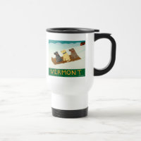 Vermont Sled dogs-Travel Mug-Stephen Huneck