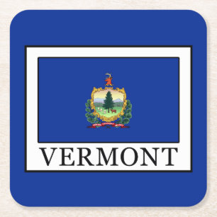 Vermont Square Paper Coaster