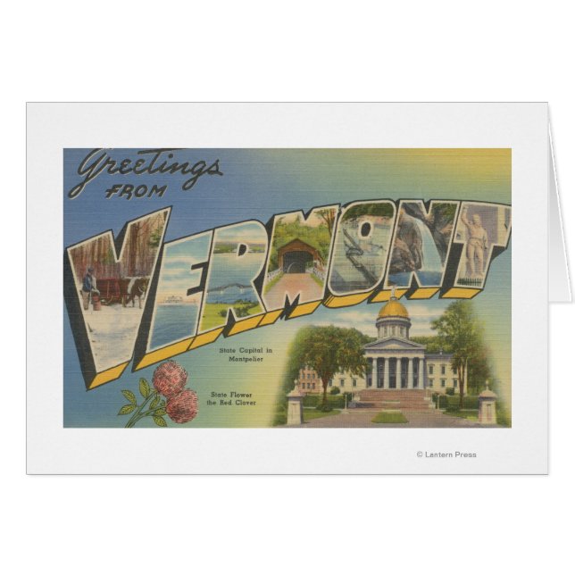 Vermont (State Capital/Flower) - (Front Horizontal)