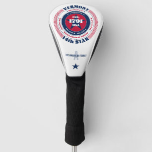 Vermont State Circle Custom Golf Head Cover