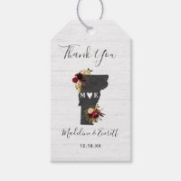 Vermont State Destination Rustic Wedding Thank You