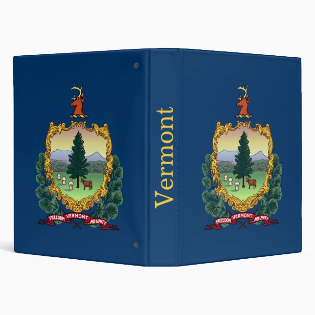 Vermont State Flag Binder (Background)