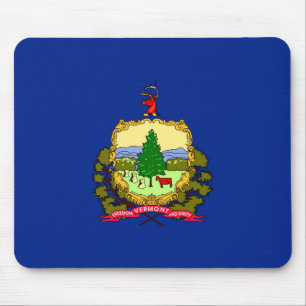 Vermont State Flag Design Mouse Pad