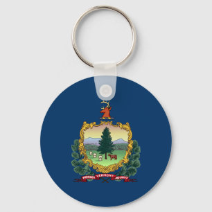 Vermont State Flag Keychain