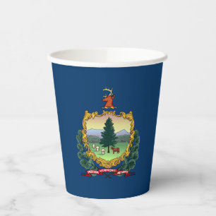 Vermont State Flag Paper Cups
