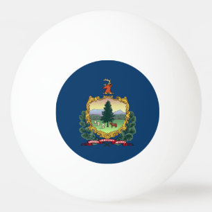 Vermont State Flag Ping Pong Ball