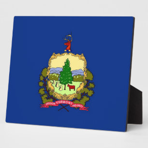 Vermont State Flag Plaque