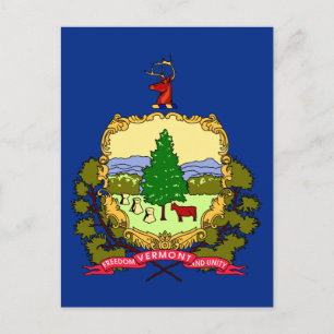 Vermont State Flag Postcard