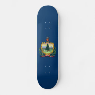 Vermont State Flag Skateboard