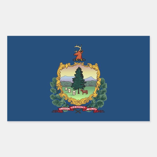 Vermont State Flag Sticker (Front)