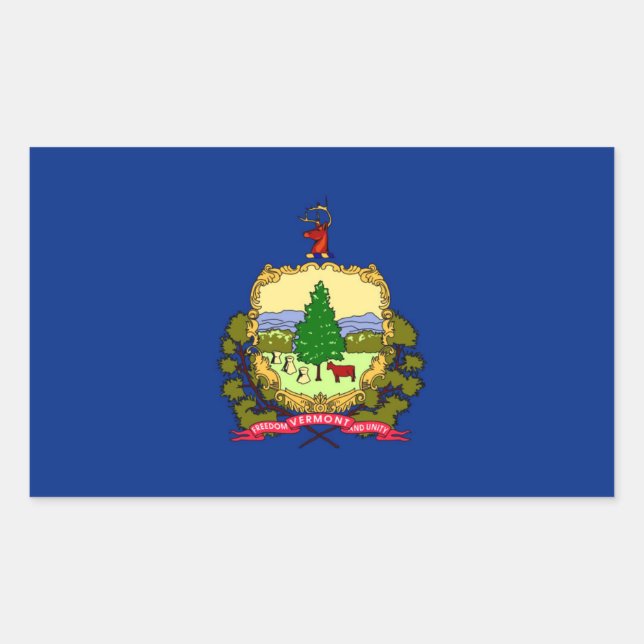 Vermont State flag Sticker (Front)