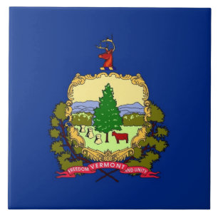 Vermont State Flag Tile